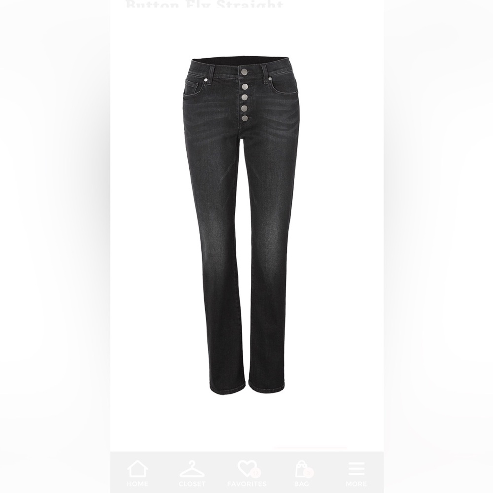Cabi Button Fly Straight jeans- Sz. 8- Fall ‘21 collection
